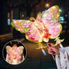 Unfinished Portable Lantern Cartoon Antique Lantern Butterfly Wing Lantern  Educational Toy