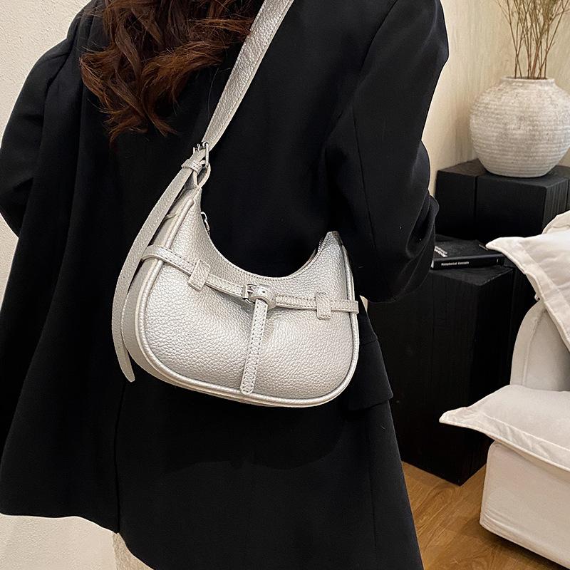 Popular Bags Women's New Fashion Niche Single Shoulder Armpit Bag High-end Dumpling Messenger Bag