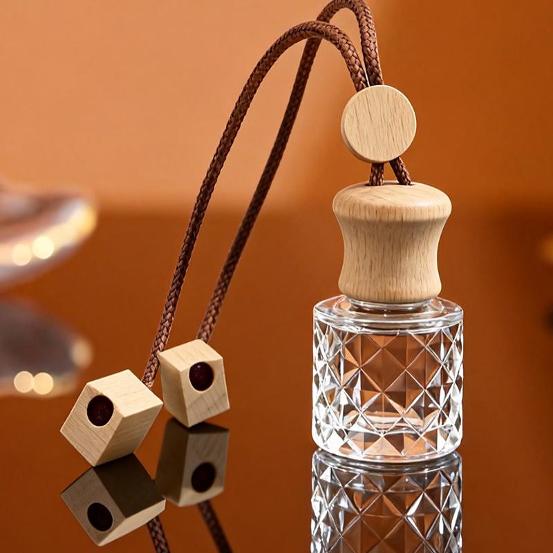 1 Stück Aromatherapie Ätherisches Öl Flasche Hängende Auto Parfümflasche Ornament Auto Lufterfrischer Auto Dekoration Innenraum Für Zuhause