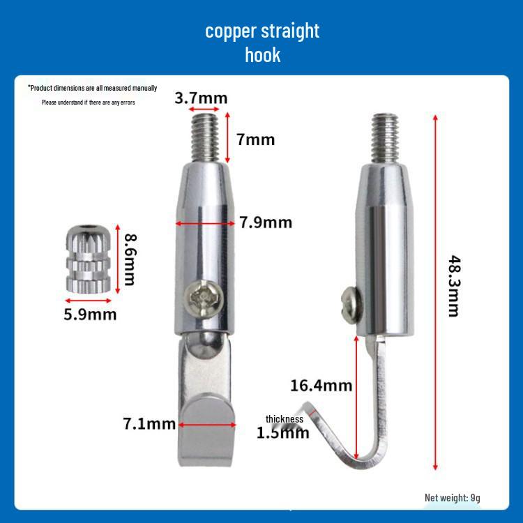 Steel Wire Rope Safety Lock Hook - Secure Picture Hanging & Marine Accessories