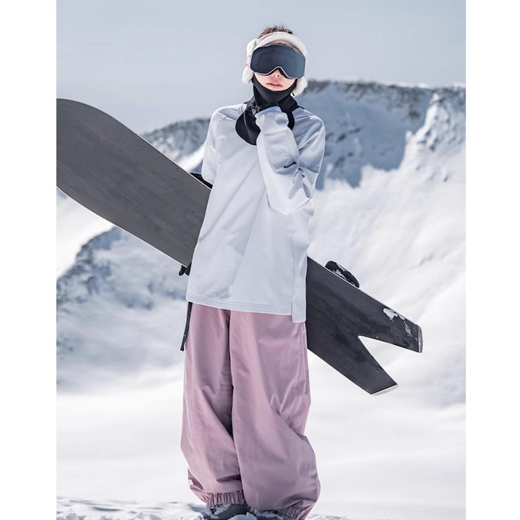 Baggy Ski Pants for Women and Men Waterproof Windproof Snowboarding Pants Insulated Winter Outdoor Hiking Warm Skiing Pants Loose Sport Snow Pants