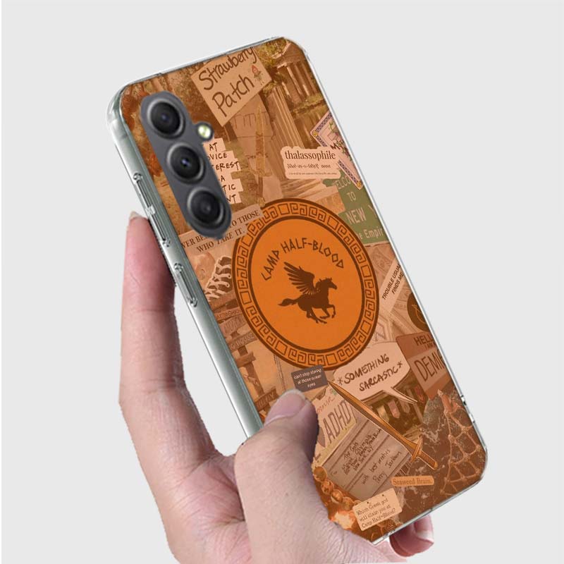 P-Percy J-Jackson Poseidon Camp Half-Blood Phone Case for Samsung A16 A26 A36 A56 A17 A37 A57 A07 A06 A02S A03 A04S A05S Galaxy