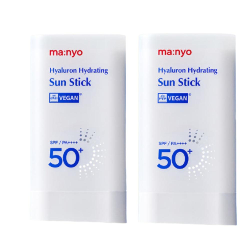 

ma:nyo Hyaluron Hydrating Sunstick 18g Duo Set | SPF50+ PA++++ Weightless & Ultra-Moisturizing K-Beauty Sun Care