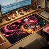 Alfombrilla de Ratón Color Tanjiro Nezuko Kamado Cojín Grande para Mesa de Juego Antideslizante para Portátil Tablet Alfombrilla de Ratón Grande XXL Alfombrilla para Mini PC con Borde de Bloqueo