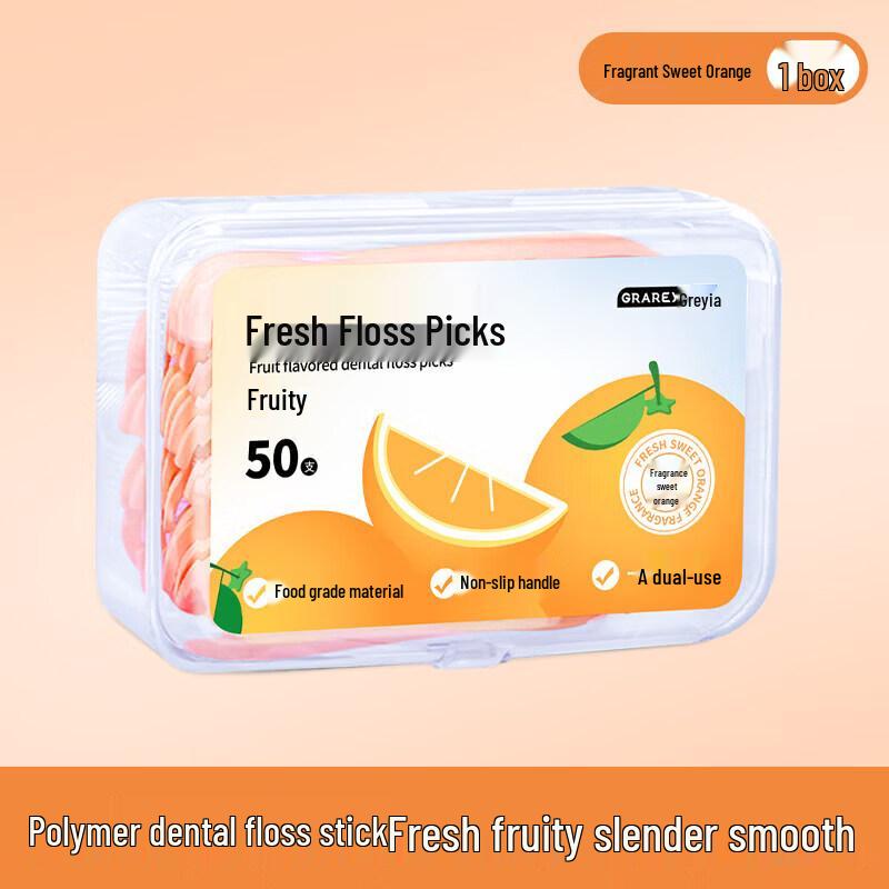 GRAREY Fruit Flavor Fresh Dental Floss Picks