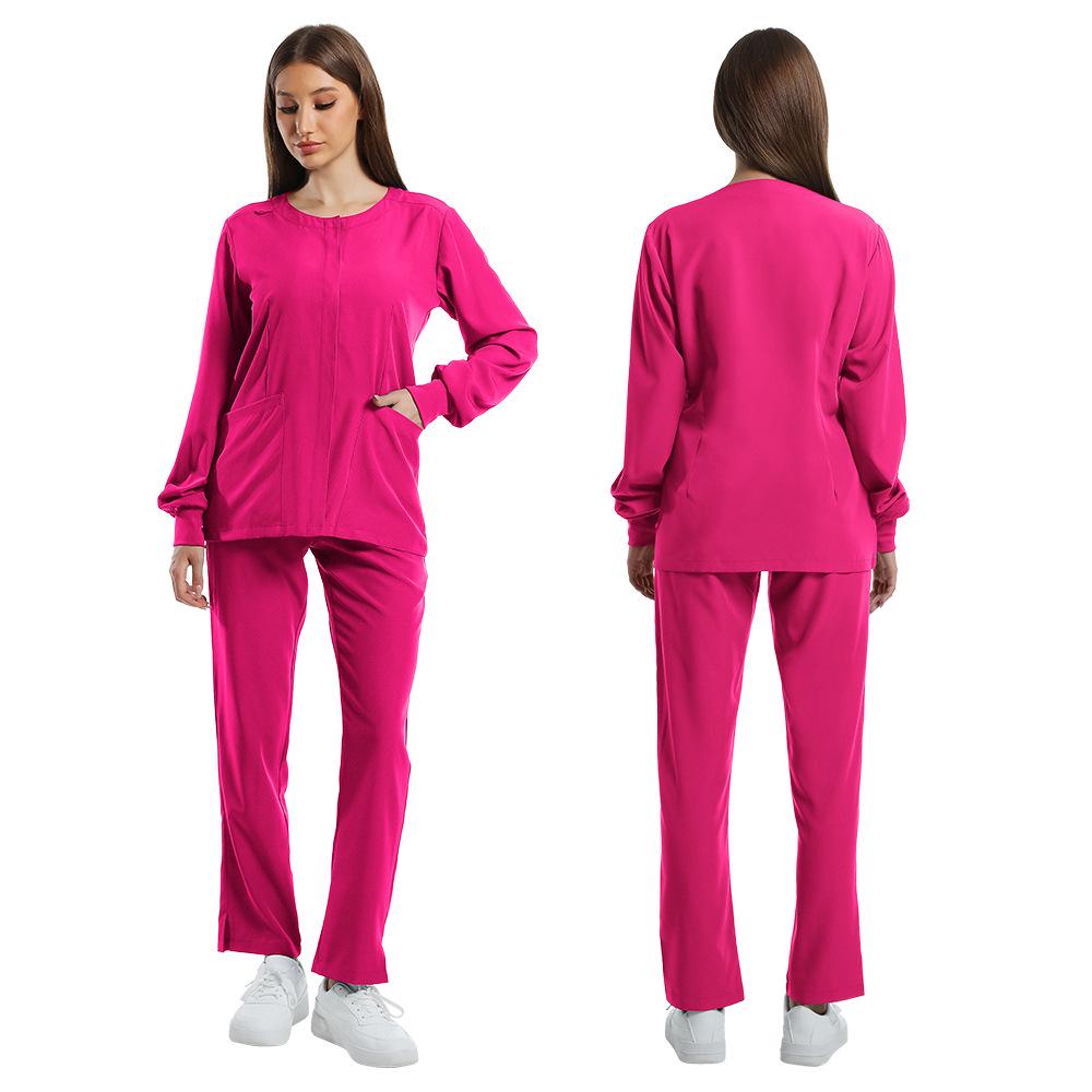 Unisex Long Sleeve Scrub Suit for Spa, Salon, or Nurse
