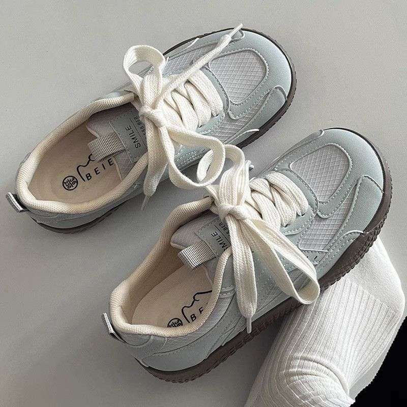 Dopamine haze blue niche retro German training board shoes women's 2025 spring and summer new chic versatile casual sports shoes