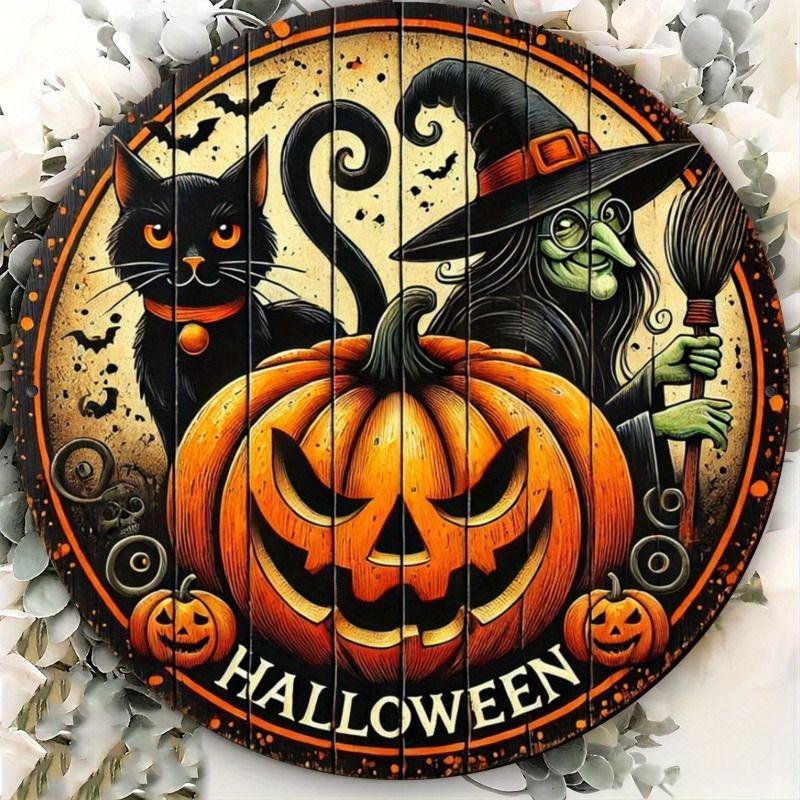 2D Flat Hanging Decorative Metal Sign Hand Painted Art