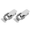 2Pcs Spring Latch Catch Lock Iron Nickel Plated/Stainless Steel 201 Hasp Buckle Fastener Hardware Fitting2Pcs
