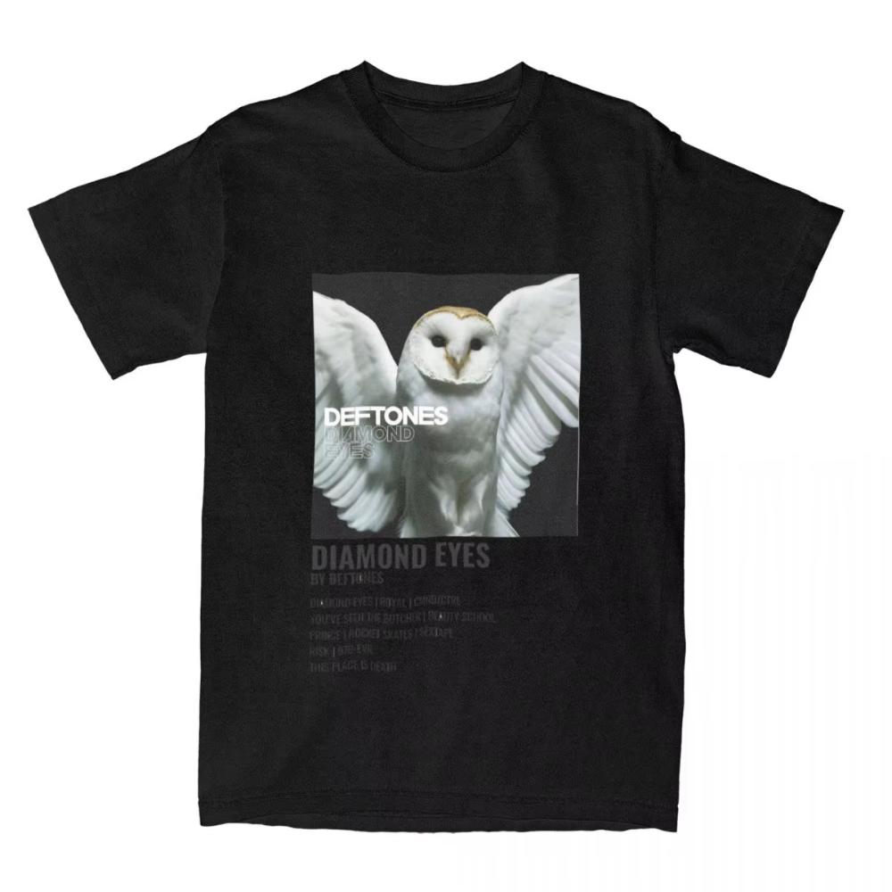 

D-Deftones Band T-Shirt Men Women Diamond Eyes Music Album Vintage Pure Cotton T-Shirts Summer O-Neck Tee Cheap Oversize Clot... S разноцветный