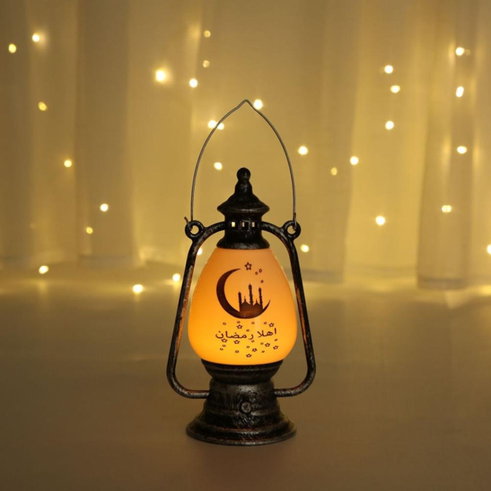 Ramadan Lamp Eid Electronic Candle Candlestick Wind Lamp for Home Party Decoration