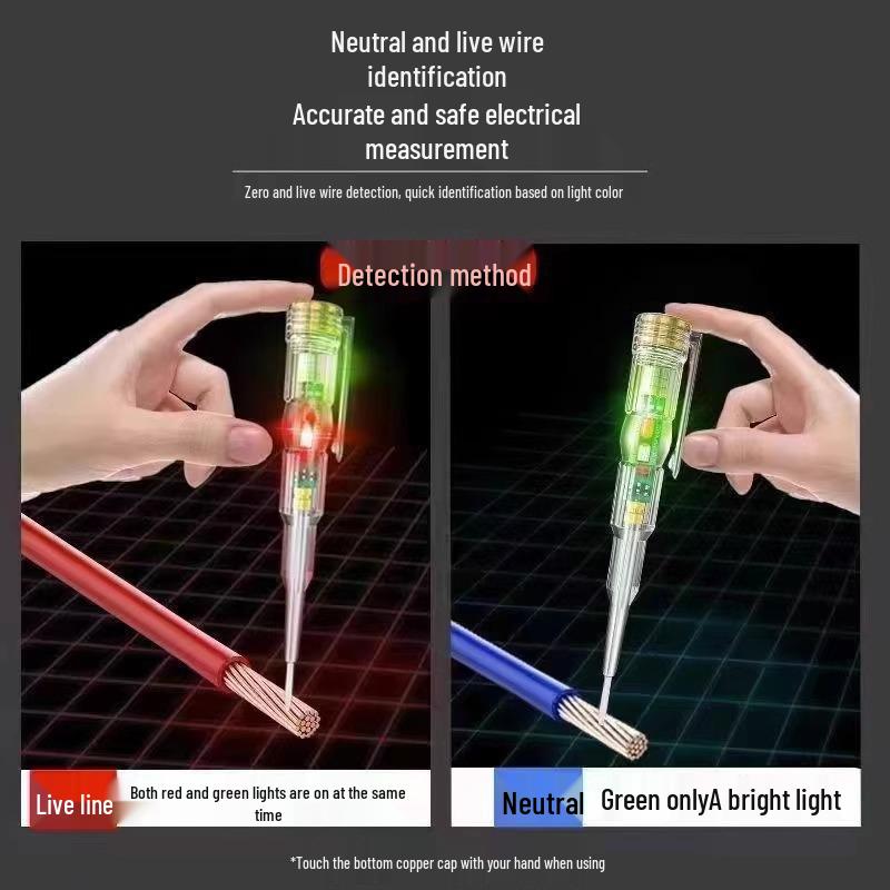 Electrician’s High-Brightness Induction Test Pen for Broken Wires, Zero Fire, and Continuity Testing.