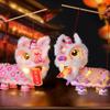 Waterproof Lion Dance Lantern Ancient Style Luminous Lantern Portable Lantern  Kids Craft
