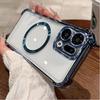 Magnetic Wireless Charging Cover For OPPO Find X9 Pro Plating Soft Silicone Transparent Lens Film Shockproof Case For Find X9 X9Pro