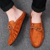 Fashion Summer Half Shoes For Men Dress Shoes Mules Man Slides Leather Casual Shoes Backless Loafers Slippers Flats Sandals 2025