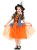 2026 Pumpkin Witch Dress for Girls Halloween Party Tutu Fancy Costume Classic Role Play Outfit