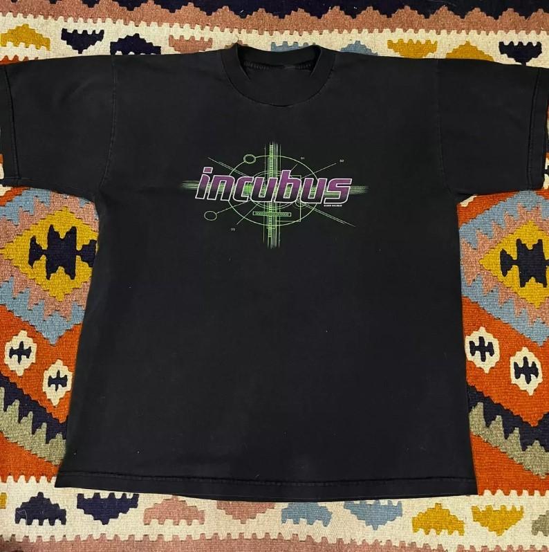 2000 incubus Short Sleeve Cotton Black All Size t-Shirt Unisex T-Shirt XL