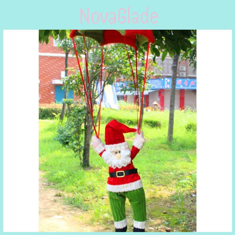 Christmas Santa And Snowman Hanging Decorations With Fabric Material For Holiday Decor