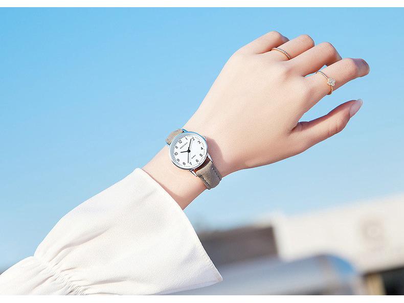Digital Exam-Specific Leather Strap Watch Set: Men's and Women's Pair