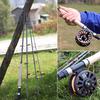 Fly Fishing Rod Fly Fishing Poles Super Hard Fishing Rod Tackle 4-Piece 9-Feet Lightweight Fly Rod
