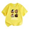 Unisex Kids Boys Girls 100% Cotton Crew Neck Short Sleeve T-Shirt, Cute Guinea Pig Furry Potatoes Graphic Casual Summer Tee for Children