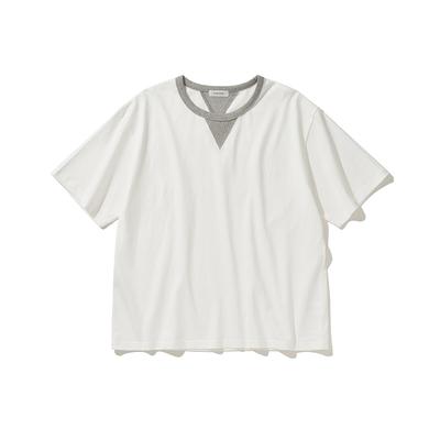 HISHANDER V-Gusset S/S Tee White/Mg