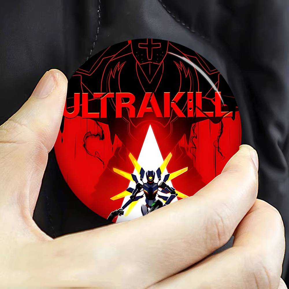 Anime Hra U_ULTRAKILLs Anime Knoflíková Odznáček Ručně vyráběná Brož Na Oblečení Kreslený Odznak Dekorace Batohu Šperky Doplňky