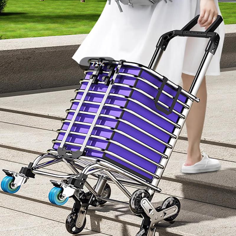 Portable Foldable Shopping Cart with Seat
