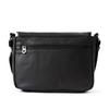 Doubles Genuine Leather Shoulder A5 Bag, Men's, Small, Size, VWE-1919 (Black)
