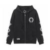 851 CHROME HEARTS 2025 Autumn and Winter New Plus Size Classic Style Logo Zipper Hooded Sweatshirt, Suitable for Couples To Wear