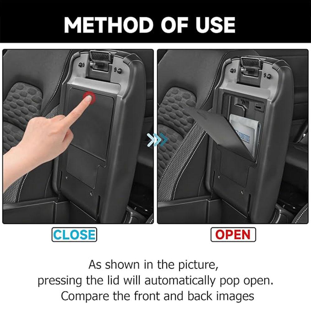 Center Console Hidden Organizer Box For Pathfinder 2025-2025 Car Armrest Secret Compartment One-Touch Hidden Storage Accessories