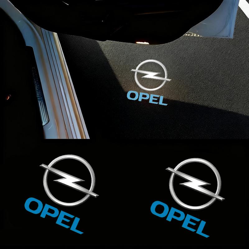 2 pieces of car door LED projection lights and door welcome lights For Opel Insignia Astra Antara Meriva Zafira H G Corsa LK3