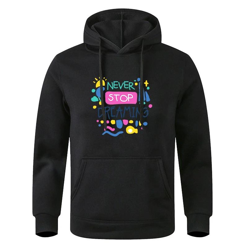 

Autumn Men s Spring Black Oversize Casual Solid Color Sweatshirt Hoodie Pullover For Male And Women 3XL