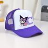 Kuromi Girls Baseball Caps English Letters Cartoon Hat Children Casual Hat Cute Sanrios Adjustable Peaked Cap Kids Birthday Gift