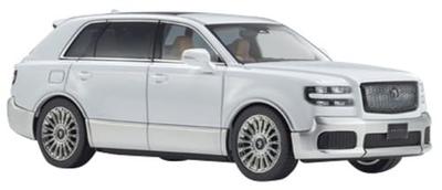 Kyosho Original Maßstab Toyota Century mit fertigem KS03926WS 1/43 (Hakkaku) (Weißsilber) Mittelbraunes Interieur, Modell,