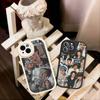 The Vampire Diaries Damon Salvatore Phone Case For IPhone 16 15 14 13 12 11 Pro Max Plus Leather Cover