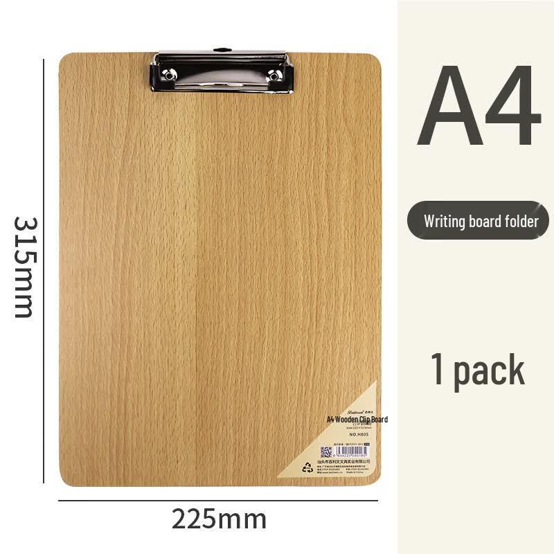 H805 Wooden A4 Clipboard