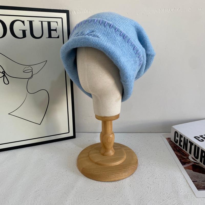 JYL TS DIY Curly Dog Hat Women Winter Balaclava Warm Beanie Hat Faux Fur 1222Mao11861 ярко-зеленый