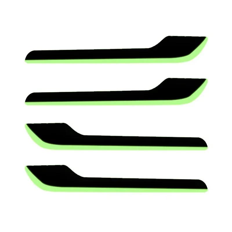 For Tesla New Model 3 Y 3+ Highland 4Pcs Luminous Door Handle Sticker Night Glow Protective Cover Car Exterior Accessories