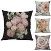 Vintage Flower Cotton Linen Cushion Cover Soft Decorative Pillow Case For Home Comfort
