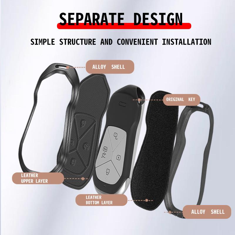 Zinc Alloy Auto Key Fob Cover Case Housing Fit For Xpeng Xiaopeng G6 G9 P7 P7I G3 G3I P5 - Protector Bag Automotive Styling Auto Accessories