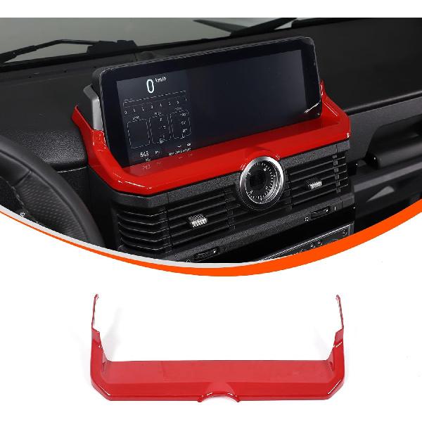 

Car Navigation Screen Frame Sticker Decal Compatible with Ineos Grenadier 2020-2026 Central Console Screen Frame Interio Accessories Decoration червоний