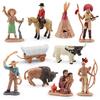Wild West Themed Playset Featuring Chief Warrior Cowboy Indian Woman Tent Toy Set