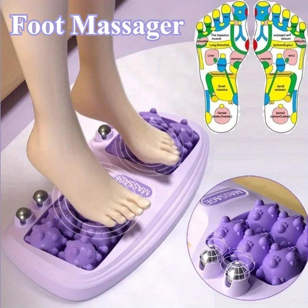 Foot Roller Massager whit Acupressure Balls Ergonomic Design Durable Plastic Non-Slip Construction for Reflexology Portable