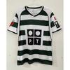 Vintage fotbalový dres Sporting Lisabon FC s krátkým rukávem pro muže, z bambusového vlákna, velikosti S-XXL