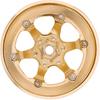 INJORA 1.3" Beadlock Wheel Brass -5.25mm Offset Rims for SCX24 TRX4M 1/24 1/18 RC Crawlers Upgrade(W1310)