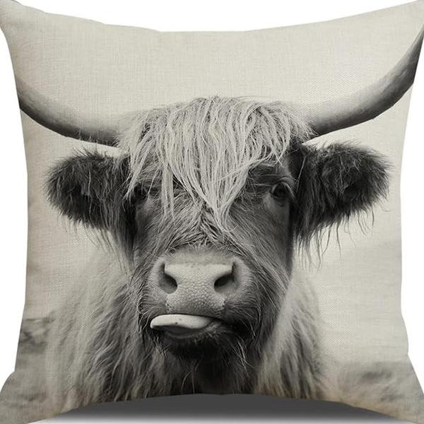 

Новая креативная мультяшная наволочка с изображением животного коровы с фермы, украшение для дома, гостиная, подушка для автомобиля 45 * 45Cm (without pillow core)