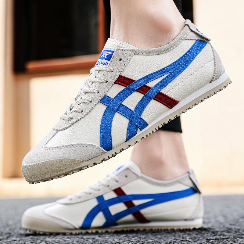 Thin-soled leather fashionable low-top lightweight Forrest Gump shoes versatile comfortable cushioning casual skateboard shoes