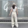 Spring Large Size Retro Casual Multi-Pocket Cargo Pants