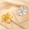 Opening Rings Flower Rings Hand Jewelry Fashion Rings Stainless Steel Adjustable Rings Suitable for Fashion Enthusiasts